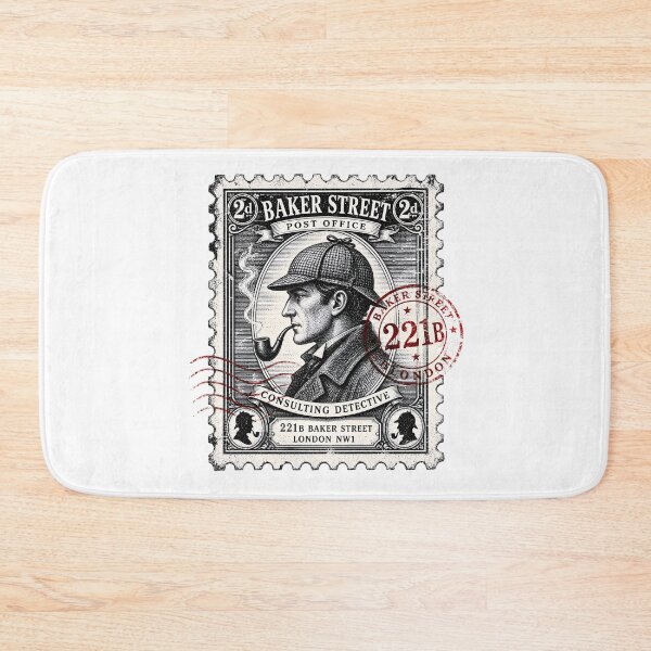 Item preview, Vintage Postage Stamp Sherlock Holmes Baker Street Art designed and sold by Fenay Designs.