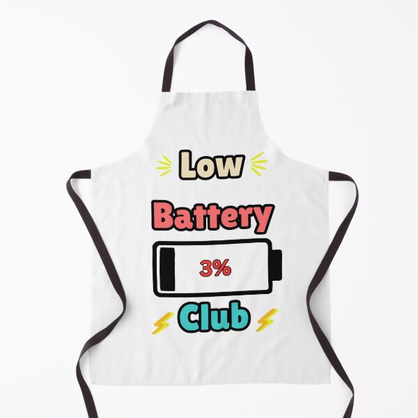 Item preview, Low Battery Club - 3% Energy - Chronic Illness Humour designed and sold by InvisibleDays.