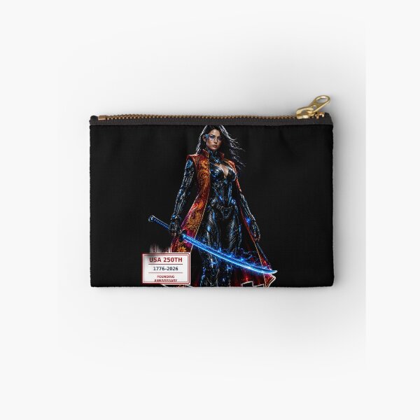 Item preview, Cyber Samurai Girl USA 250th Anniversary 1776-2026 designed and sold by Dragon-Samurai.