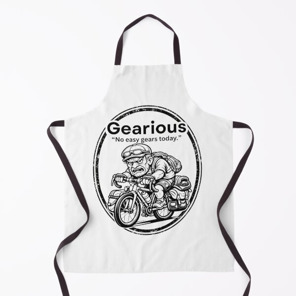 Item preview, Brevet King (Monochrome) - Gearious "No easy gears today." designed and sold by Pedal & Pace.