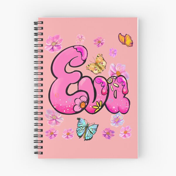 Item preview, Eva name with flowers - pink floral butterfly aesthetic  designed and sold by Artonmytee.
