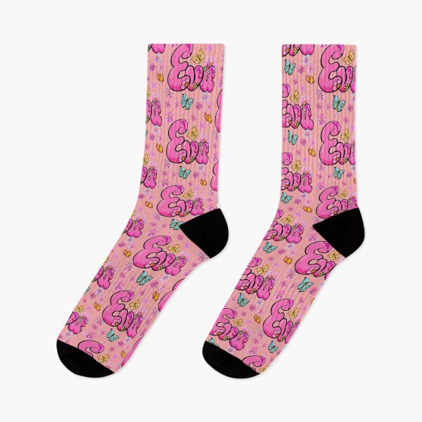 Item preview, Eva name with flowers - pink floral butterfly aesthetic  designed and sold by Artonmytee.