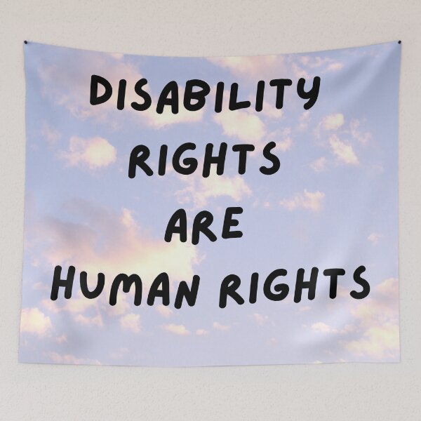 Item preview, Disability Rights Are Human Rights designed and sold by ExcessiveSarcasmCo..