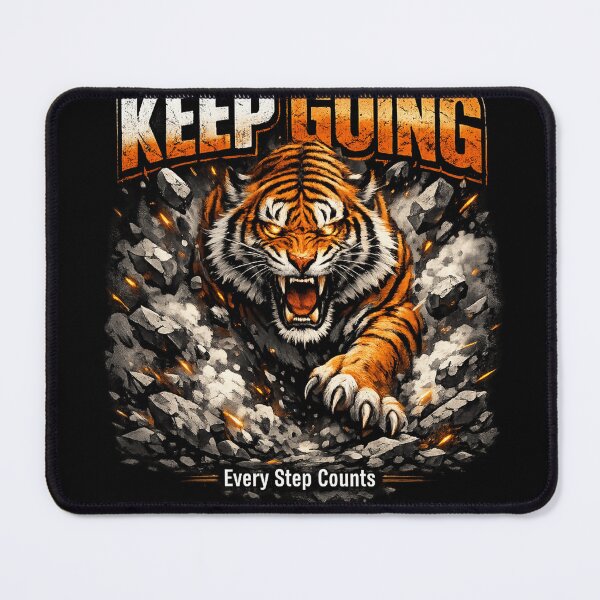 Item preview, KEEP GOING ? | Motivational Tiger T-Shirt Design | Streetwear Graphic Tee designed and sold by Atharva-threads.