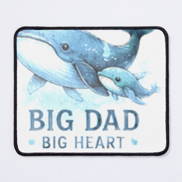 Item preview, Big Dad Big Heart - Cute Father's Day Whales designed and sold by GUINewAlex.