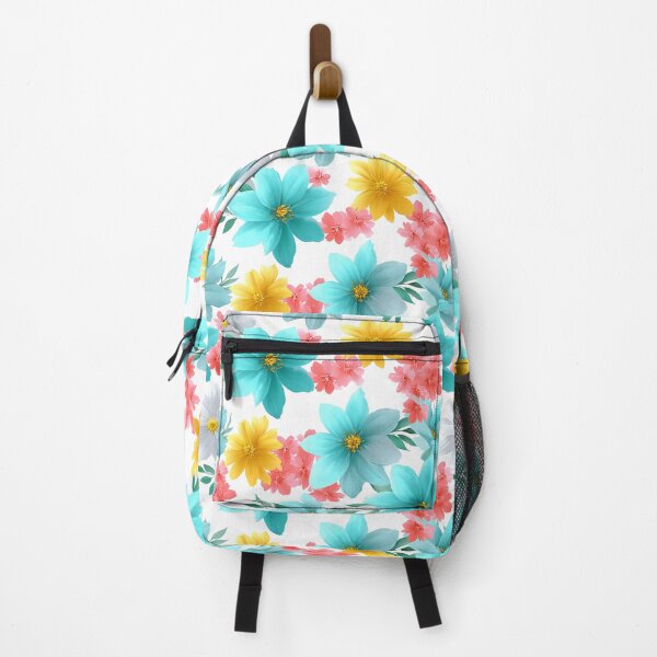 Item preview, Airy Teal And Pink Spring Floral Pattern designed and sold by igraphixart.
