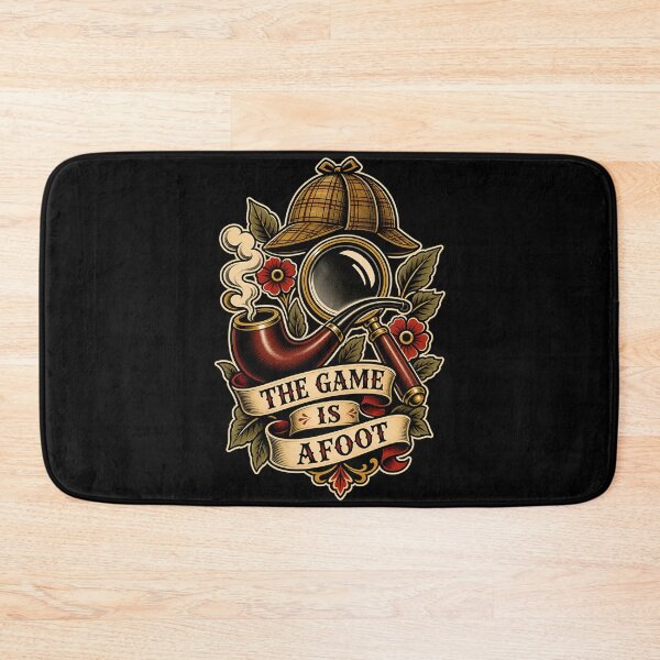 Item preview, The Game Is Afoot Sherlock Holmes Vintage Tattoo Flash Art designed and sold by Fenay Designs.