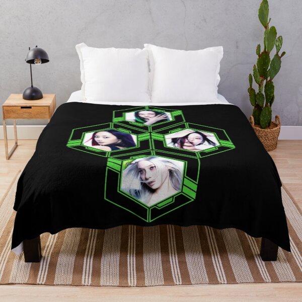 Item preview, AESPA in Green Futuristic Hexagon designed and sold by Uravityplanet.