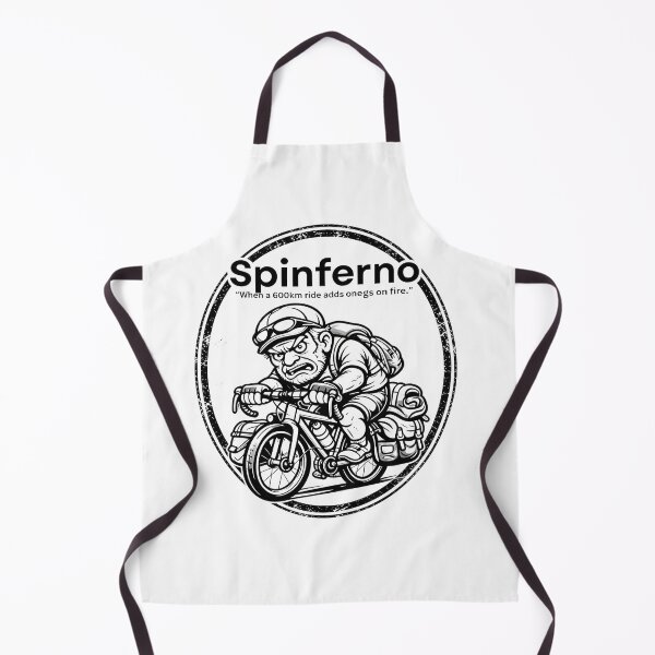 Item preview, Cycling Art: Brevet King (Monochrome) - Spinferno "Legs on fire" designed and sold by Pedal & Pace.