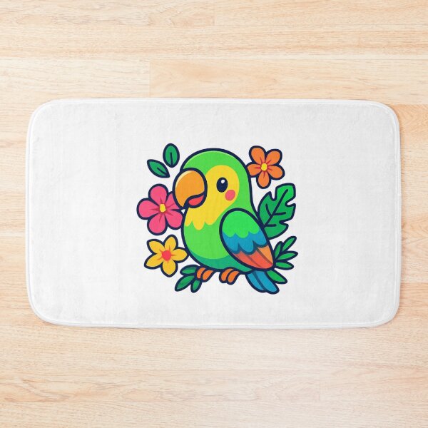 Item preview, Be Uniquely You Parrot - Colorful Kawaii Sticker designed and sold by foryouandyours.