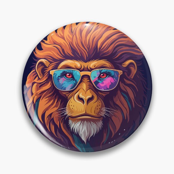 Item preview, Cool Monkey with Sunglasses - Vibrant Neon Street Art Style designed and sold by artscripts.