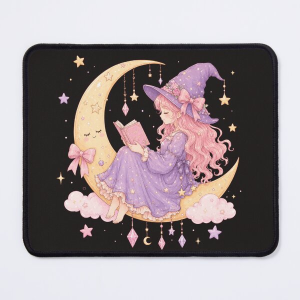 Item preview, Celestial Moon Witch | Pastel Pink Purple Crystal Magic designed and sold by StrawberryStudio.