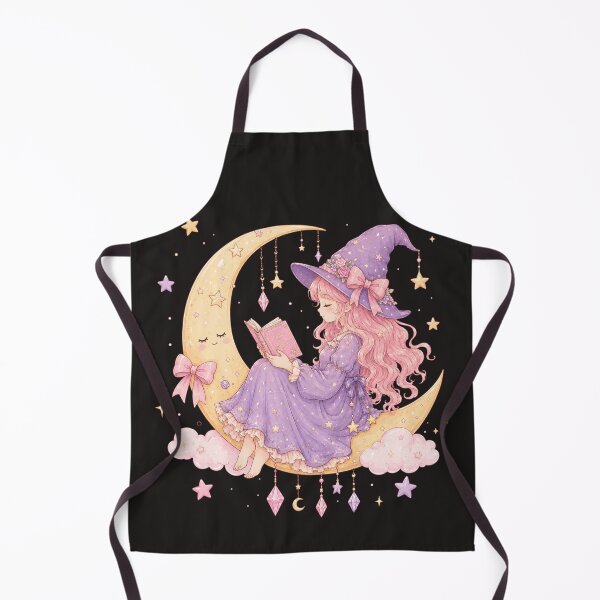 Item preview, Celestial Moon Witch | Pastel Pink Purple Crystal Magic designed and sold by StrawberryStudio.