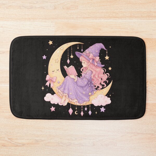 Item preview, Celestial Moon Witch | Pastel Pink Purple Crystal Magic designed and sold by StrawberryStudio.