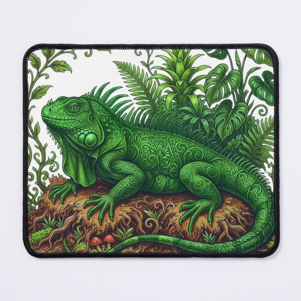Item preview, Emerald Jungle Iguana Fantasy Reptile Sticker designed and sold by HoneyBreezeCo.