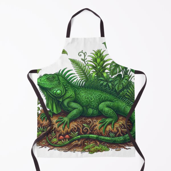 Item preview, Emerald Jungle Iguana Fantasy Reptile Sticker designed and sold by HoneyBreezeCo.