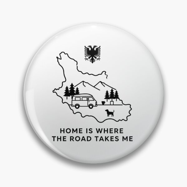 Item preview, Home Is Where The Roads Take Me Albanian Eagle Shirt | Shqiponja Shqiptare Travel Design designed and sold by gluxdesing.