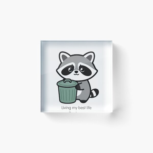 Item preview, Living My Best Trash Life Raccoon designed and sold by CREATIVO STUDIO.