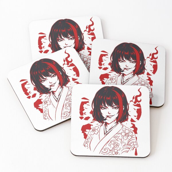 Item preview, Limbus Company Ryoshu Cigarette Portrait Anime Gaming Tee designed and sold by Senpaiwaves.