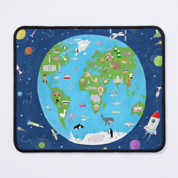 Item preview, World from Space by Illustrator Carla Daly designed and sold by Carla Daly.