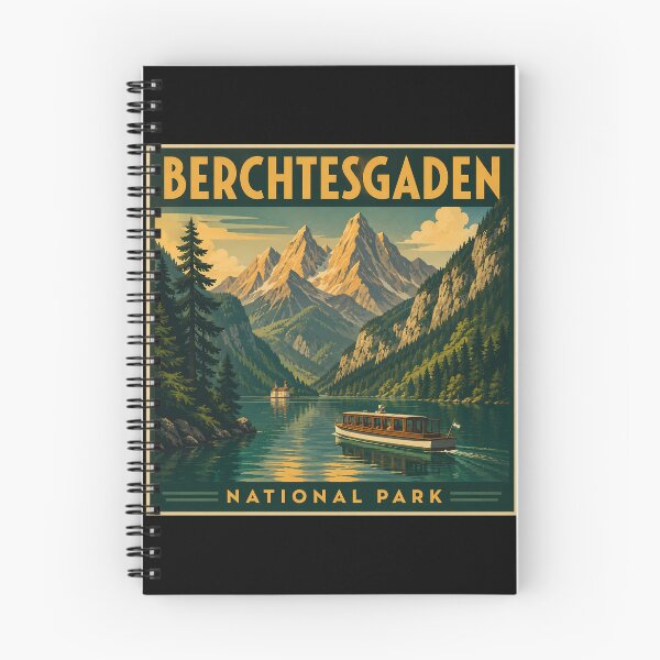 Item preview, Berchtesgaden National Park - Lake Königssee Vintage Travel Poster designed and sold by Digital Dreams Arts.