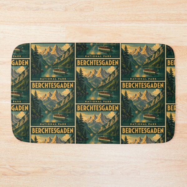 Item preview, Berchtesgaden National Park - Lake Königssee Vintage Travel Poster designed and sold by Digital Dreams Arts.