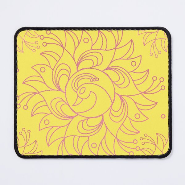 Item preview, Yellow Lavender Boho Floral Seamless Pattern Design designed and sold by NadDot.