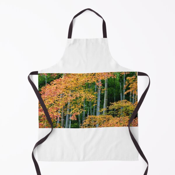 Item preview, Orange Maples Against Green Bamboo designed and sold by fact-stick.