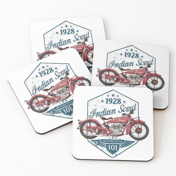Item preview, Indian Scout 101 1928 Vintage Badge Motorcycle Design | Classic American Motorcycle Emblem designed and sold by EdGraphy.