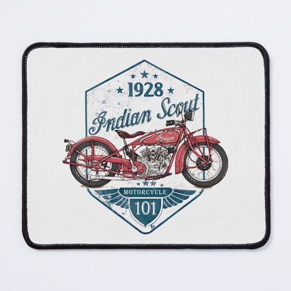 Item preview, Indian Scout 101 1928 Vintage Badge Motorcycle Design | Classic American Motorcycle Emblem designed and sold by EdGraphy.