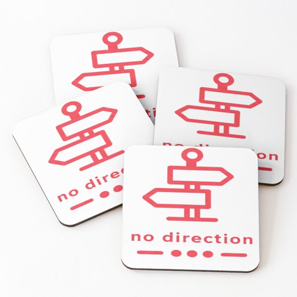 Item preview, No Direction – Red Lost Path Aesthetic designed and sold by Velora Design .