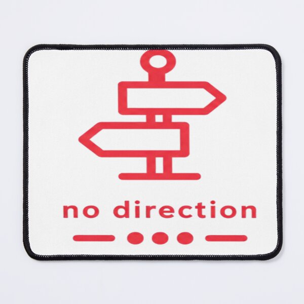 Item preview, No Direction – Red Lost Path Aesthetic designed and sold by Velora Design .