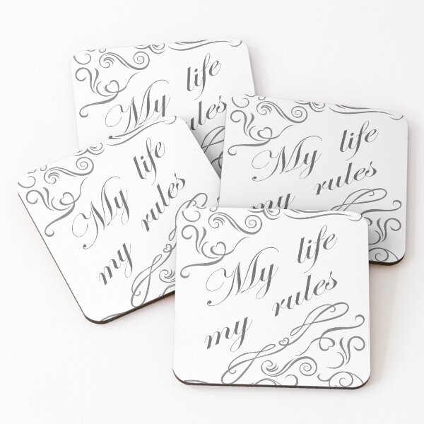 Item preview,  My life my rules - Elegant calligraphy design designed and sold by MiPa78.