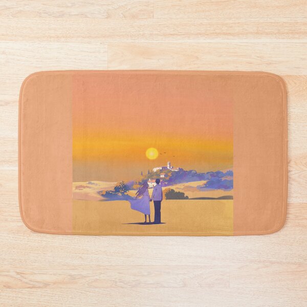 Item preview, Vintage Anime Couple Golden Hour Sunset Fine Landscape designed and sold by Rehnair.