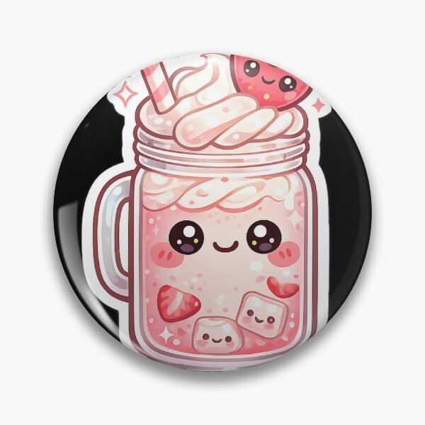 Item preview, Cute Strawberry Milkshake Sticker designed and sold by Tinytreatstudio.
