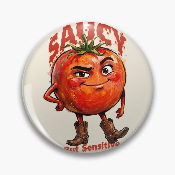Item preview, Saucy But Sensitive Funny Tomato designed and sold by StillWildink.