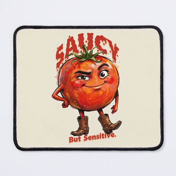 Item preview, Saucy But Sensitive Funny Tomato designed and sold by StillWildink.