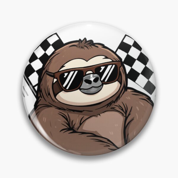 Item preview, Slow and Unbothered Living My Best Life - Funny Sloth Racing Gift designed and sold by RedRubyBubble.