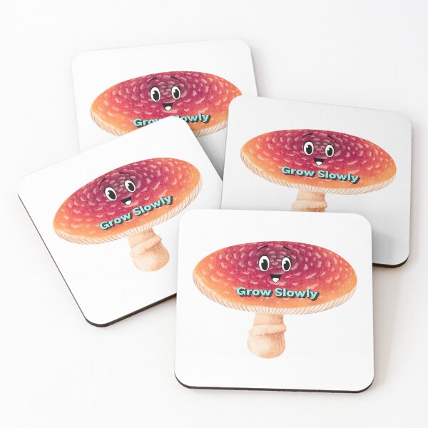 Item preview, Bloom at Your Pace Cute Mushroom Sticker | Whimsical Kawaii Forest Art designed and sold by Pandey14.