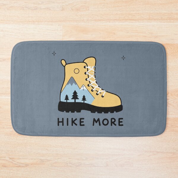 Item preview, Hike More Mountain Landscape Hiking Boot Illustration designed and sold by bosamji.