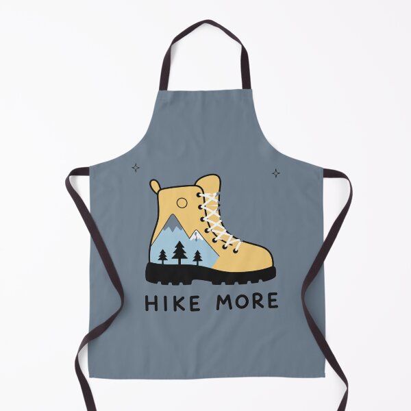 Item preview, Hike More Mountain Landscape Hiking Boot Illustration designed and sold by bosamji.