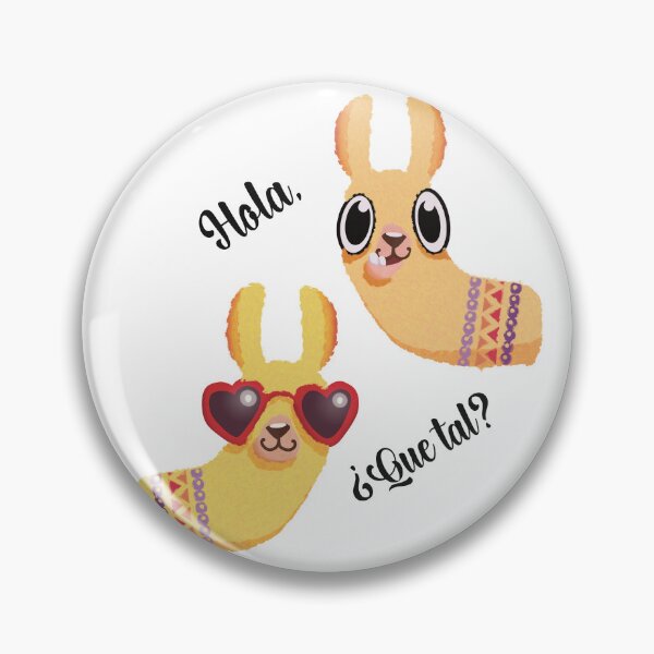 Item preview, Hola, Que Tal? Cute Llama Duo Watercolor Design designed and sold by Becky-Poppins.