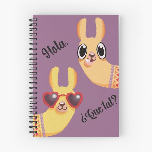 Item preview, Hola, Que Tal? Cute Llama Duo Watercolor Design designed and sold by Becky-Poppins.