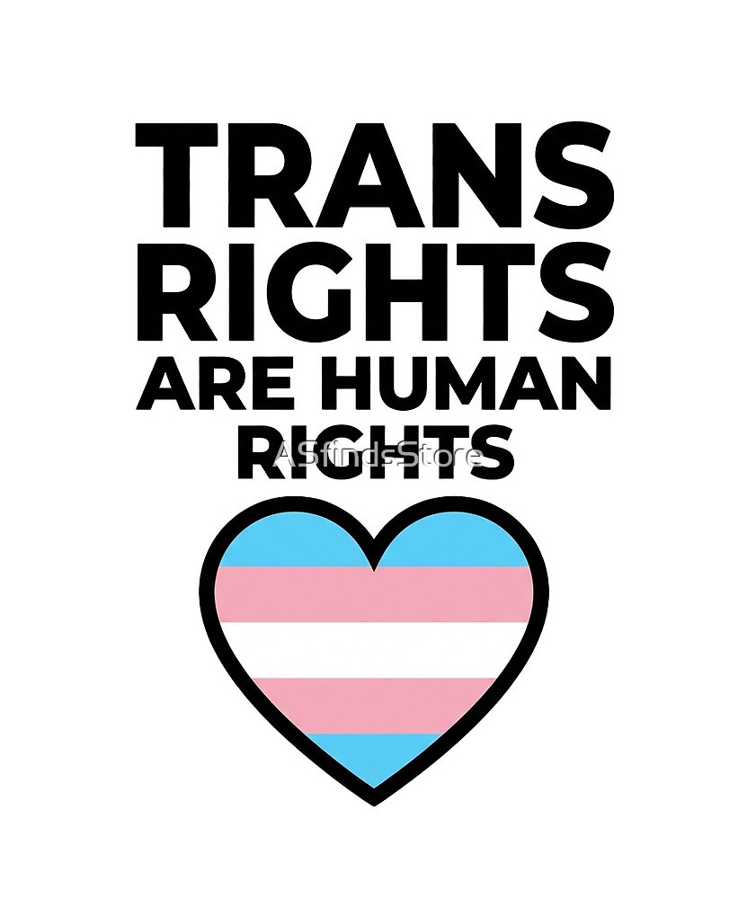 Trans Pride Heart die-cut sticker
