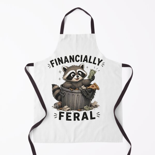 Item preview, Financially Feral – Funny Raccoon Money Humor Design designed and sold by MotylekAnia.