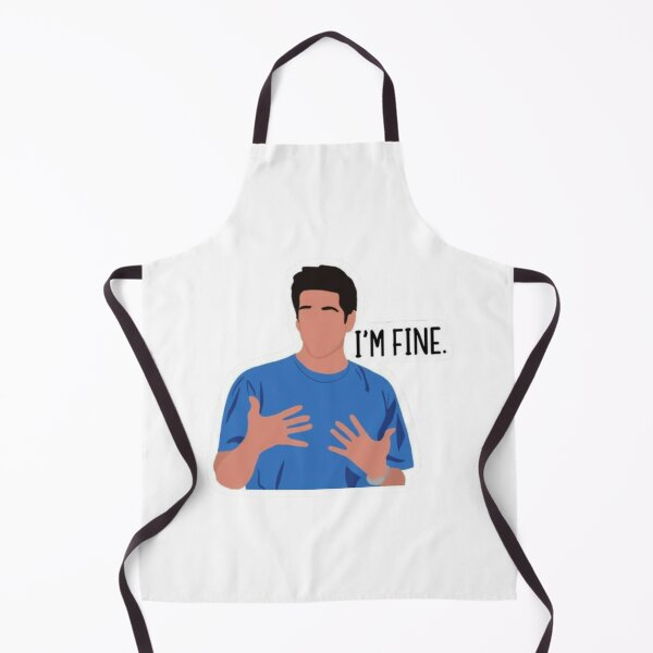 Item preview, “I’m Fine Funny Minimalist Emotional Meme Sticker | TV Show Inspired Friendship Quote Design” FRIENDS designed and sold by suhshops.