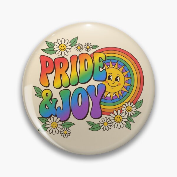 Item preview,  Pride And Joy Retro Groovy Rainbow Sun Daisy LGBTQ Pride Month Design designed and sold by ASfindsStore.