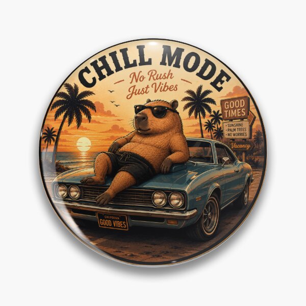 Item preview, Chill Mode Tropical Capybara designed and sold by AstraDrip Studio.