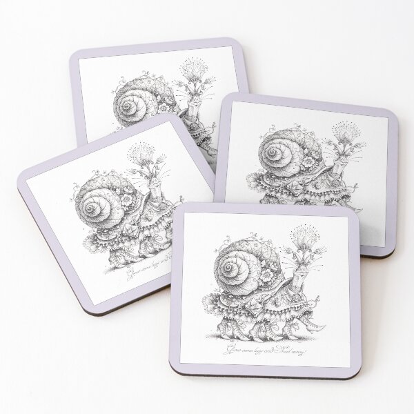 Item preview, ¡Adiós caracol! "Niebla lavanda" designed and sold by DrolmaRinArt.