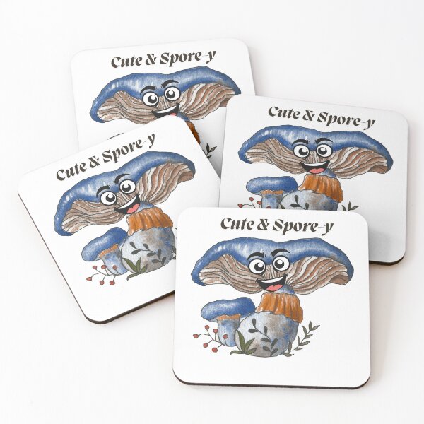 Item preview, Whimsy in Blue Cute Mushroom Sticker | Kawaii Forest Fungi Aesthetic designed and sold by Pandey14.